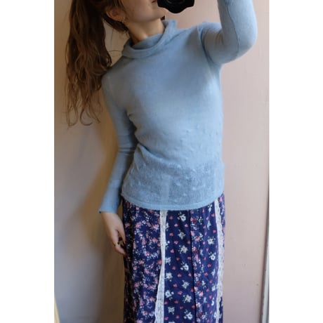 light blue knit