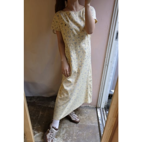 soft yellow flower one-piece