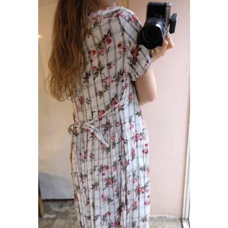 white flower one-piece