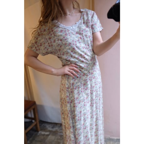 green flower one-piece