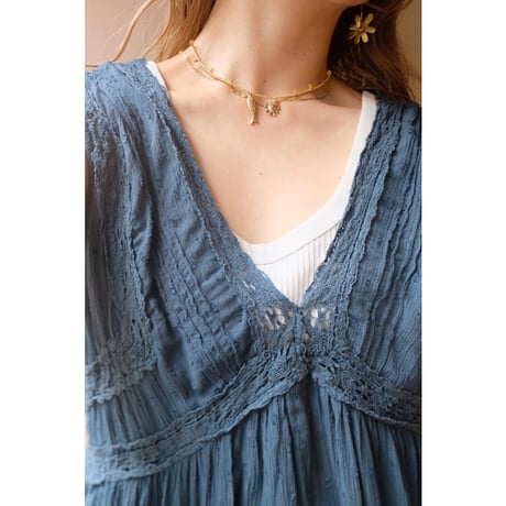 dusty blue tank top