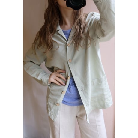 mint green jacket