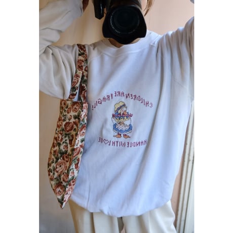 vintage cross-stitch sweat