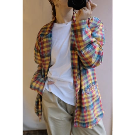 colorful check jacket