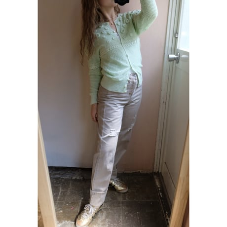ivory denim pants
