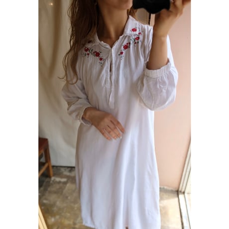 white flower one-piece