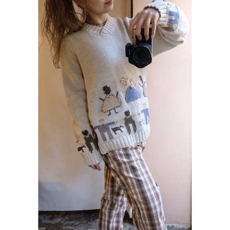 brown tartan check  pants