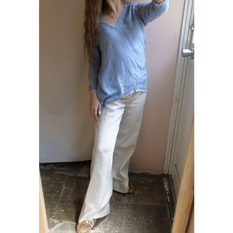 blue design blouse
