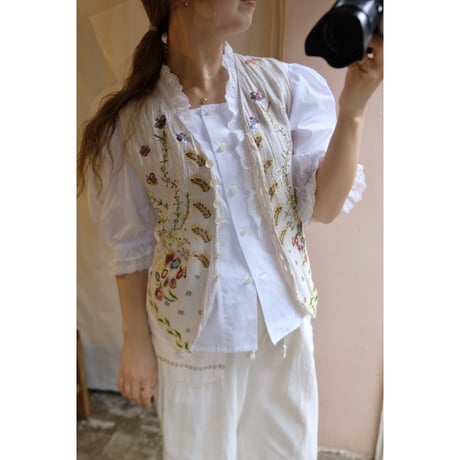 embroidery vest