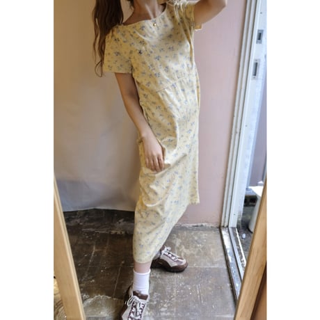 soft yellow flower one-piece