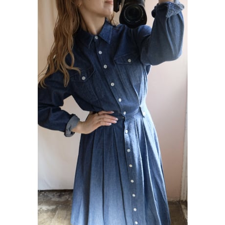 denim one-piece