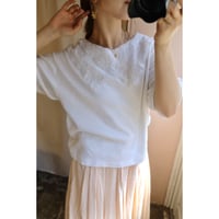 vintage white lace T-shirt