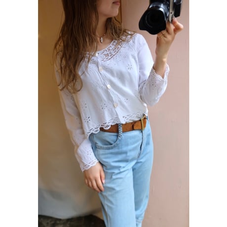 white lace blouse