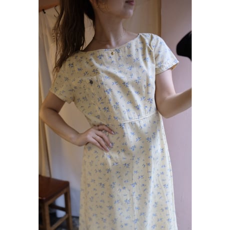 soft yellow flower one-piece