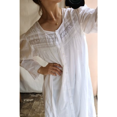 white embroidery one-piece