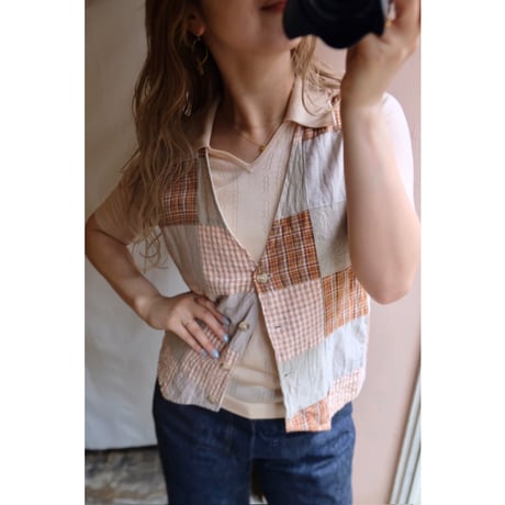 orange check vest