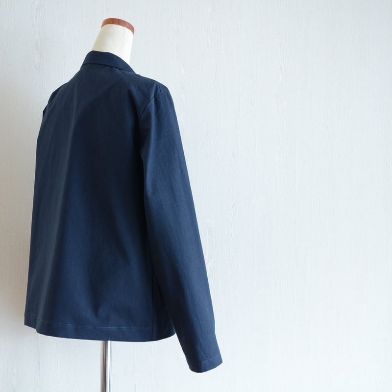 馬布のテーラードジャケット ネイビー | セミオーダーのお店 Maite 