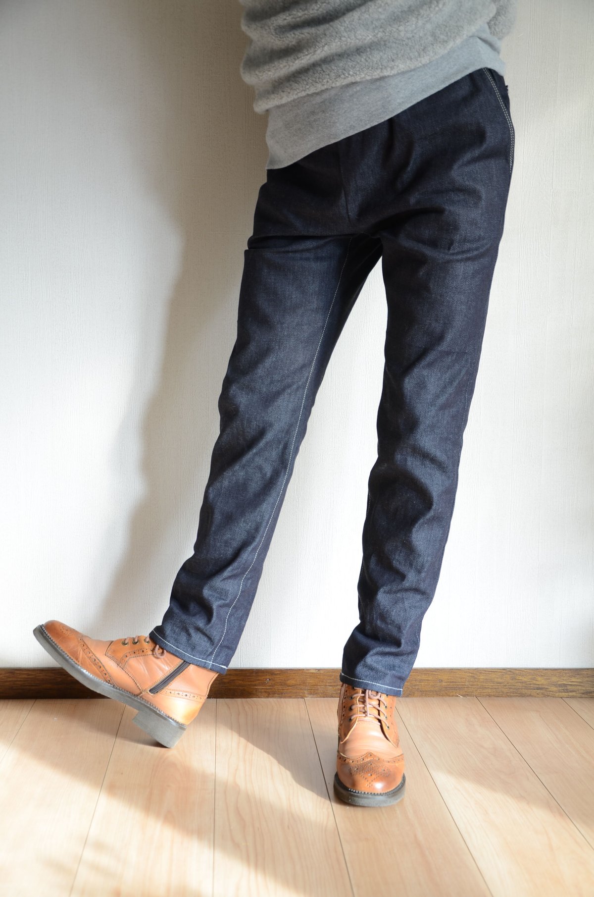 楽に穿けるストレッチデニムパンツ 岡山児島デニム 11oz ユニ 楽に穿けるストレッチデニムパンツ 岡山児島デニム 11oz ユニ