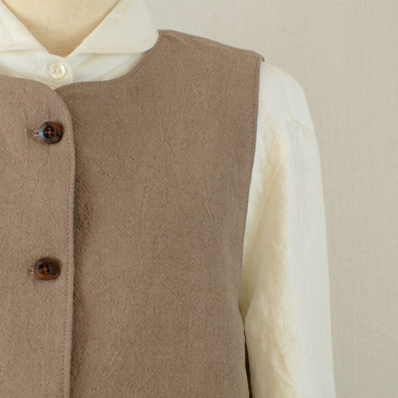 machatt ノーカラーベスト ノーカラーベスト