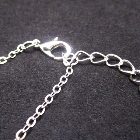925シルバー　アクアマリンネックレス　U0039