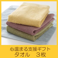 国際協力NGOユートピア　支援ギフト　タオル３枚セット　UG0010