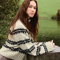 日本語文章パターン付キット Ridge Sweater