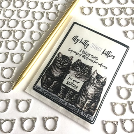 [FireflyNotes] Stitch Marker  - itty bitty kitties