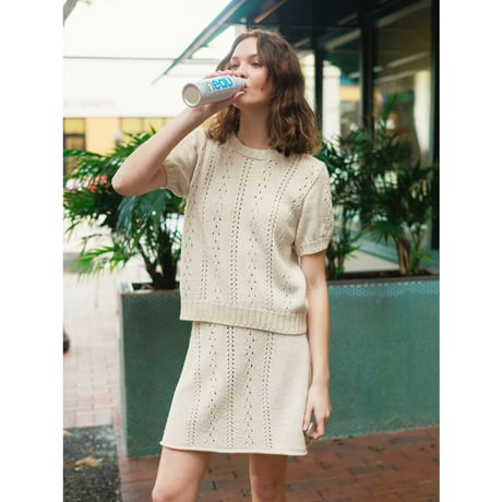 日本語文章パターン付キット Cornelia Tee from 2404 Summer knit