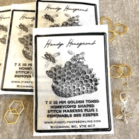 [FireflyNotes] Stitch Marker Honeycombs and Progress Keeper Bee