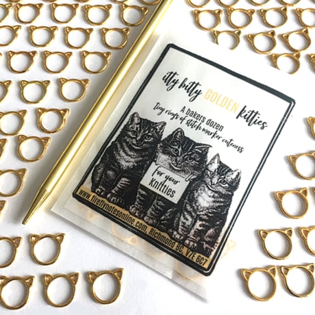 [FireflyNotes] Stitch Marker  - itty bitty kitties