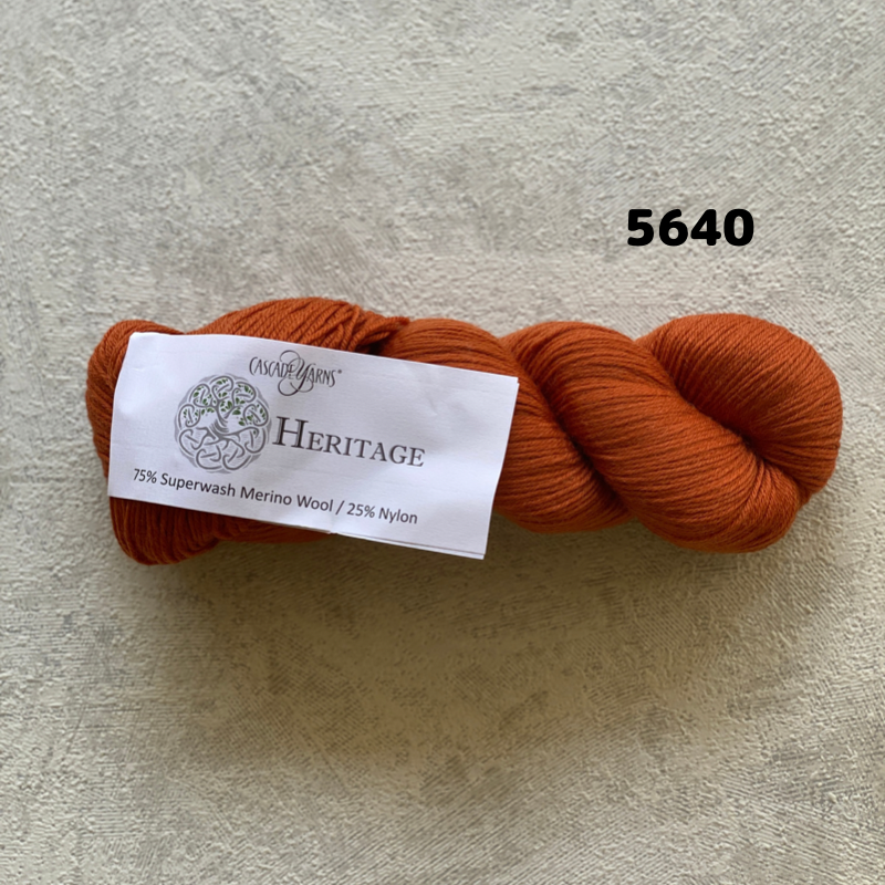 Cascade] Heritage - 5640(Cinnamon) | K2tog Yar