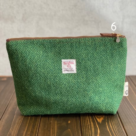 [K2tog] original pouch (Harris Tweed 6)