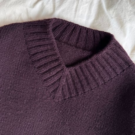 日本語文章パターン付キット Hannah Sweater V-neck