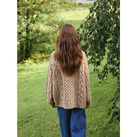 日本語文章パターン付キット Wilbur Cable Sweater