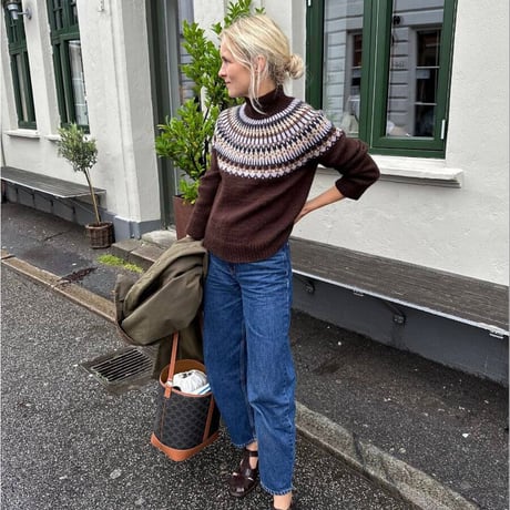 日本語文章パターン付キット Celeste Sweater