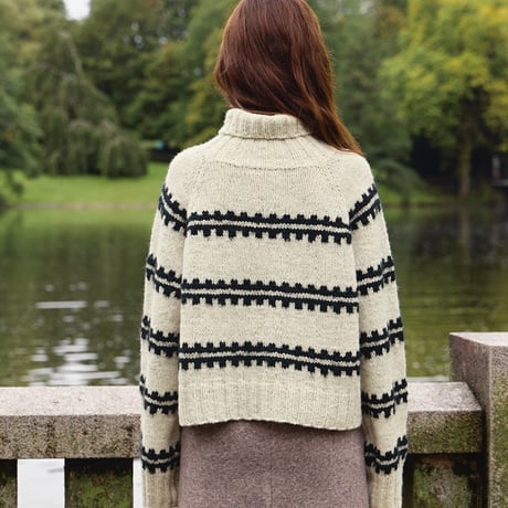 日本語文章パターン付キット Ridge Sweater