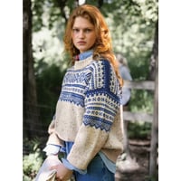 日本語文章パターン付キット Marius Ladies Sweater from 2410 Norske Ikoner