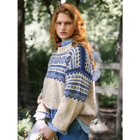 日本語文章パターン付キット Marius Ladies Sweater from 2410 Norske Ikoner