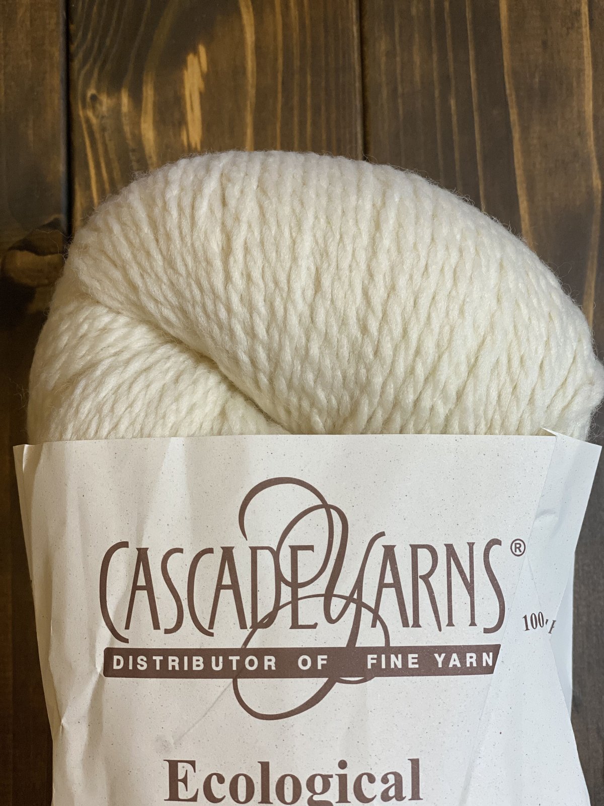 ウール100%カバー　約107✕208 Cascade] Ecological Wool - 8010(Ecru) | K2tog