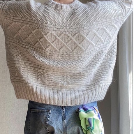 [K2tog] K22-032 Guernsey Sweater (XL-2XL size) from 2202 MYKT TIL DAME