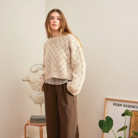 日本語文章パターン付キット Fleur Sweater from 2403 DIY