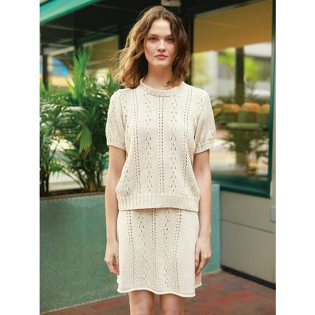 日本語文章パターン付キット Cornelia Tee from 2404 Summer knit