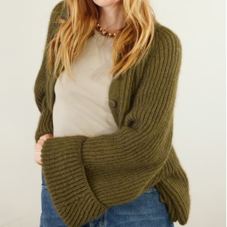 日本語文章パターン付キット Penny Cardigan from 2409 DIY