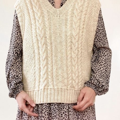 日本語文章パターン付キット Lana Vest (Cascade220 version)