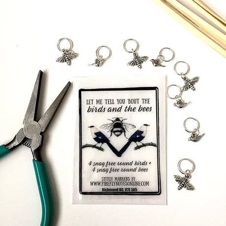 [FireflyNotes] Stitch Marker Birds & Bees