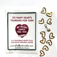 [FireflyNotes] Stitch Marker Brass Hearts