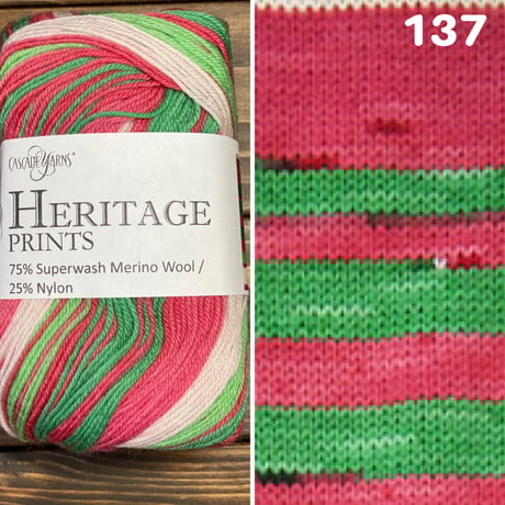 [Cascade] Heritage Prints 137 (Holly Stripe)
