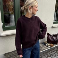 日本語文章パターン付キット Hannah Sweater V-neck