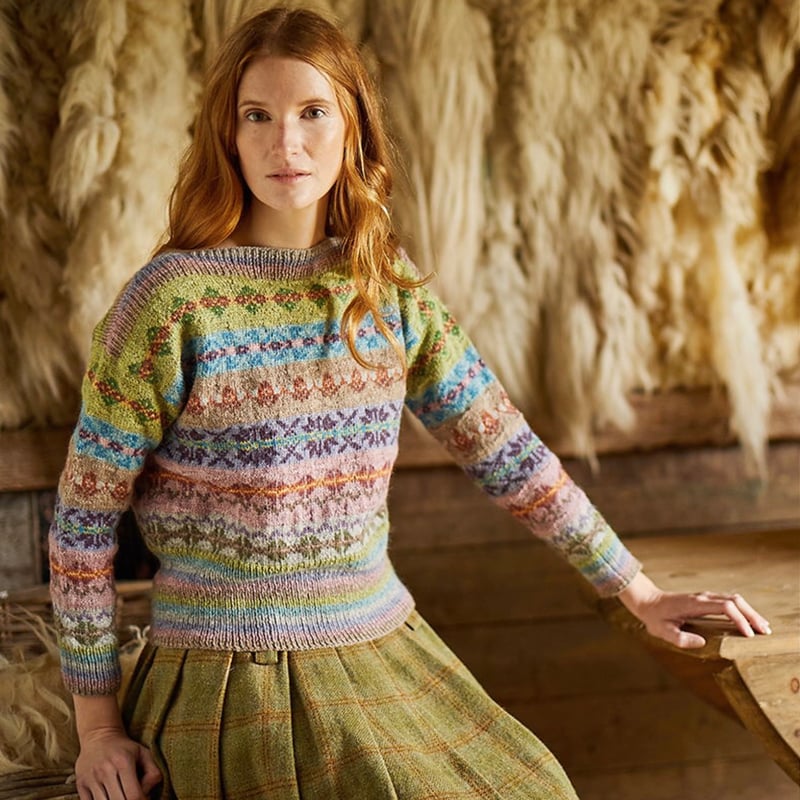 条件付翻訳編図キット Rydal from Cumbria | K2tog Yarn and