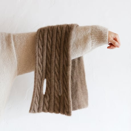 Double Cable Scarf